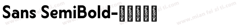 Sans SemiBold字体转换